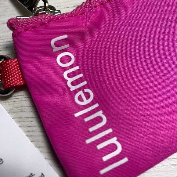 Lululemon Pink and Red Dual Pouch Wristlet - Picture 3 of 4